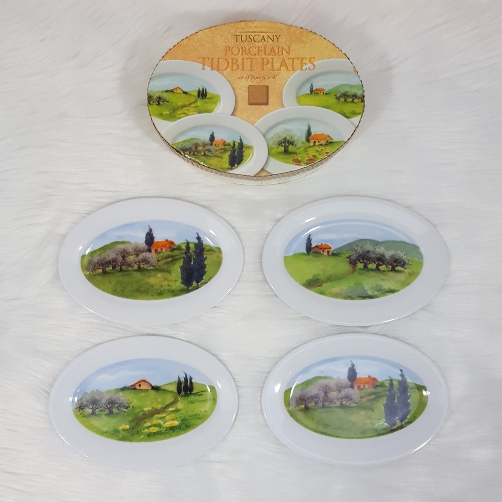Susanne Riette Tuscany Tidbit Plates Set of 4